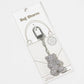 Cubic Zirconia Teddy Bear Bag Charm & Keychain