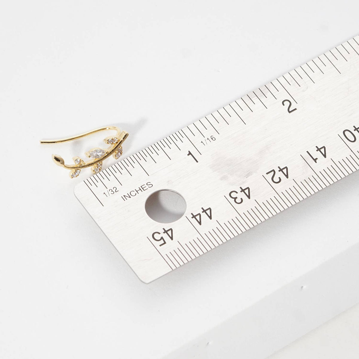 Cubic Zirconia Vine Ear Crawlers