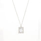 Gold Plated Emerald-Cut Cubic Necklace