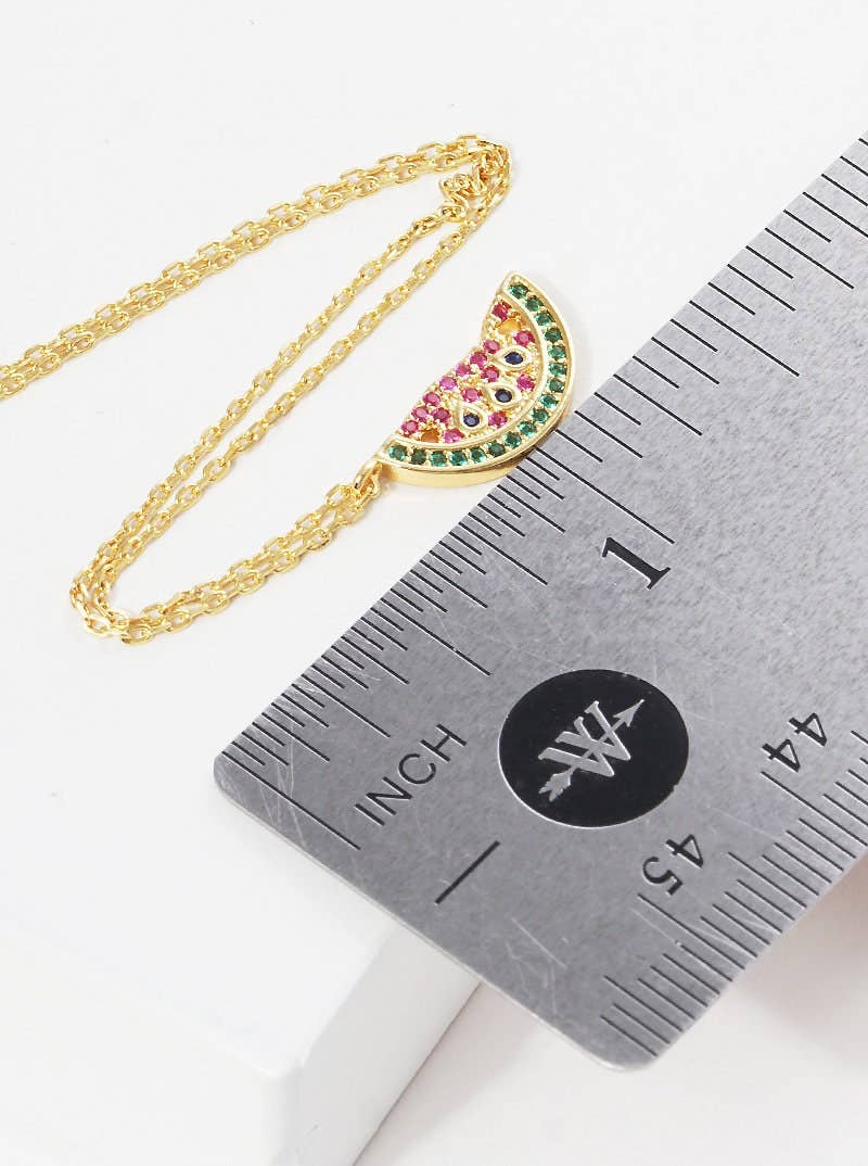 Gold Plated Watermelon Necklace
