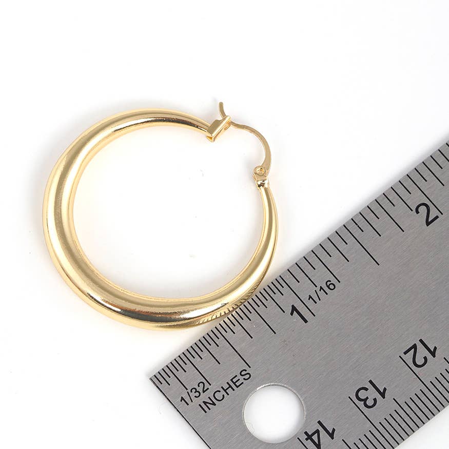 Gold Plated Hoop Earrings