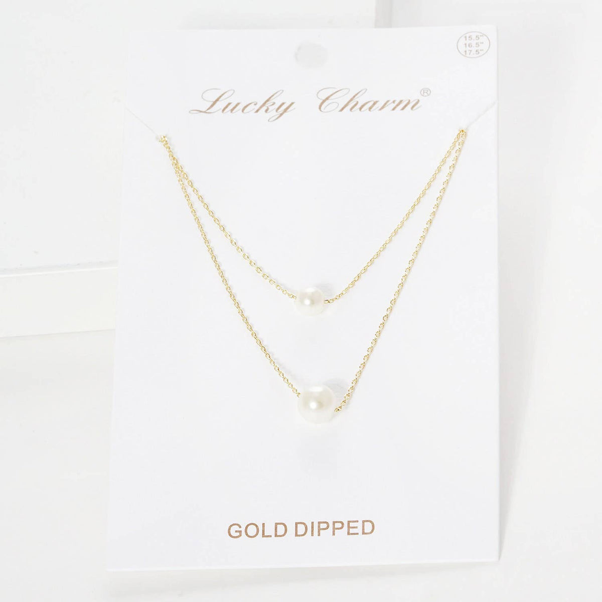 Gold Double Layered Freshwater Pearl Necklace