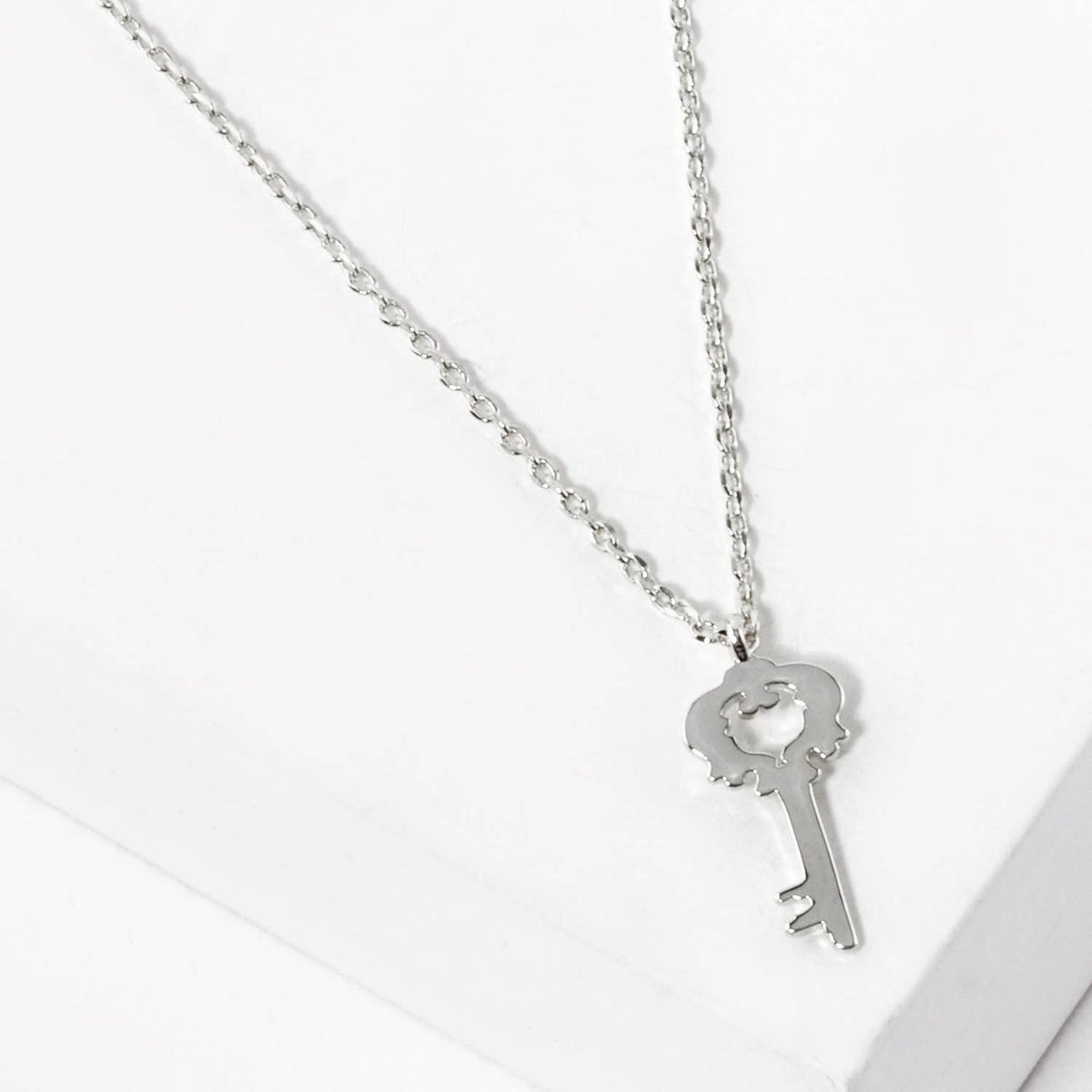 Vintage-Inspired Key Pendant Necklace