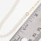 Gold Plated Half Pearl Half Chain Necklace