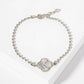 Dainty Gold Dipped Initial Clover Bracelet