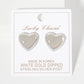 Polished Brass 17mm Heart-Shaped Stud Earrings