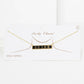 Gold Plated Mini Bar BRIDE Necklace