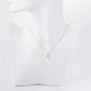Gold Dipped Pearl & Cubic Zirconia Cross Charm Necklace