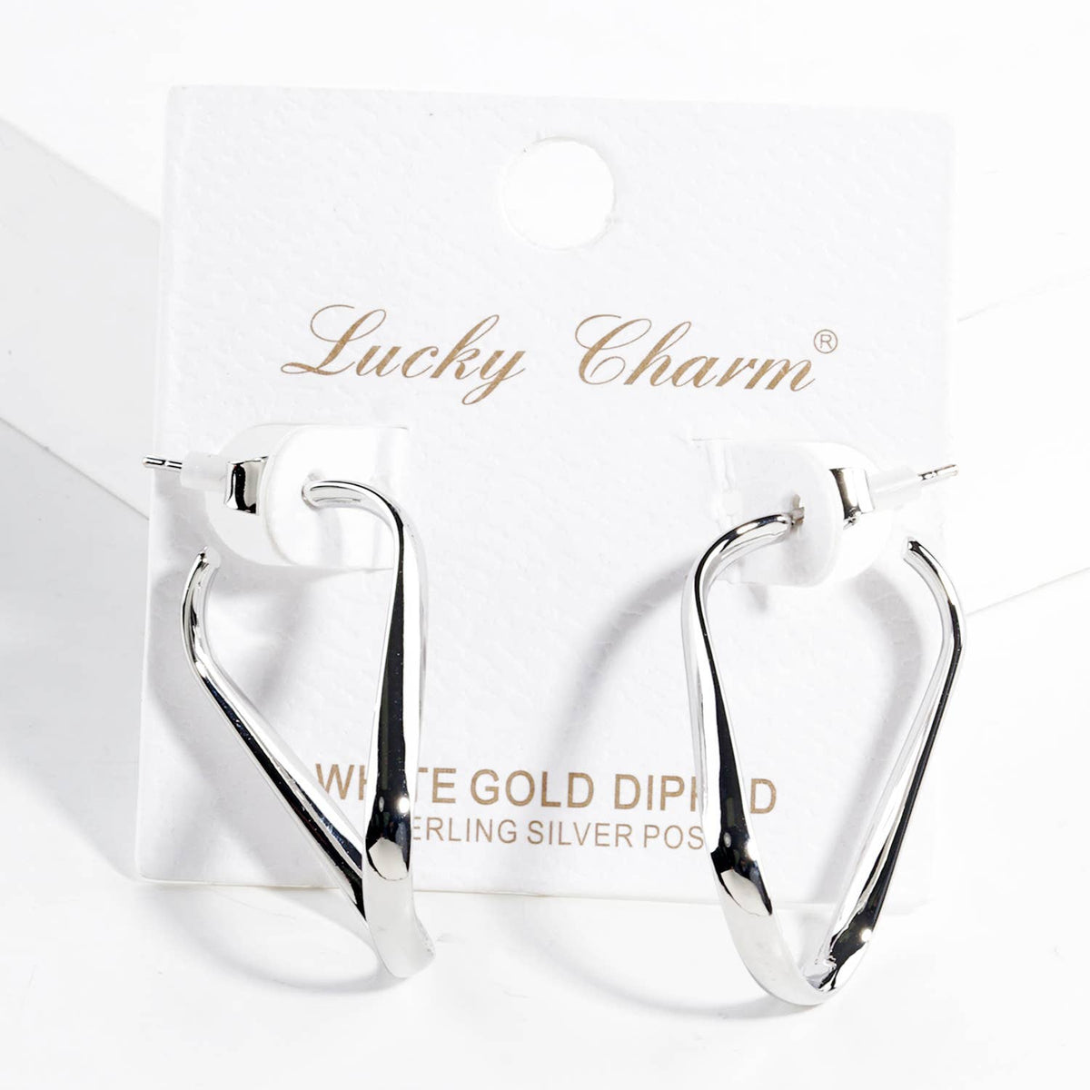 Twisted Geometric Hoop Earrings