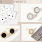 Pave CZ Frame with Mother-of-Pearl Stud Earrings