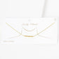 Gold Plated Beaded Bar Necklace