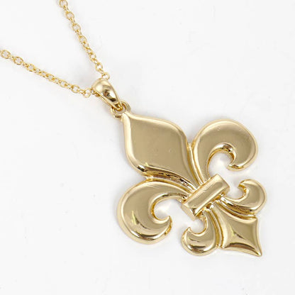 Gold Dipped Fleur De Lis Necklace