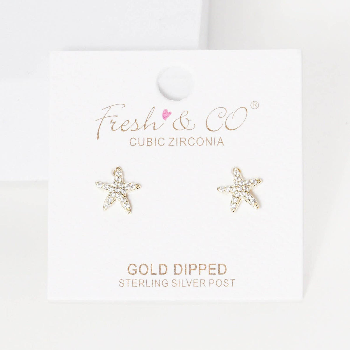 Gold Plated Starfish Earrings