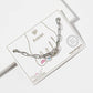 Pave Cubic Zirconia Interlocking Paperclip Link Anklet