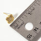 Pave-Set Quatrefoil 18K-Gold-Dipped Stud Earrings