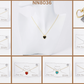 Dainty Gold-Dipped Heart Charm Necklace