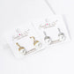 18K Gold Dipped Pave Cubic Zirconia 8mm Pearl Drop Dangle.