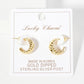 Polished Rope-Texture 15mm Brass Mini Hoop Earrings