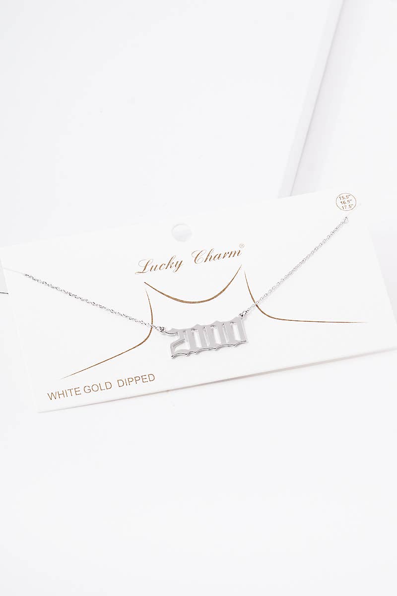 Gold Plated Birth Year Necklace