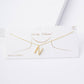 Gold Plated Pearl Initial Necklace