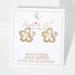Botanical-Theme Pave-Set Pearl Flower Stud Earrings