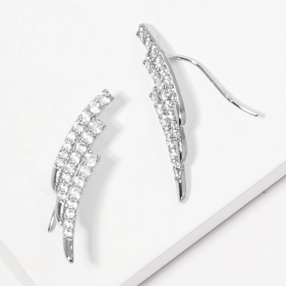 Pavé Lightning Bolt Ear Crawlers