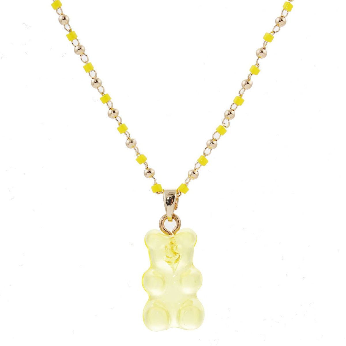 Multicolor Beaded Gummy Bear Necklace