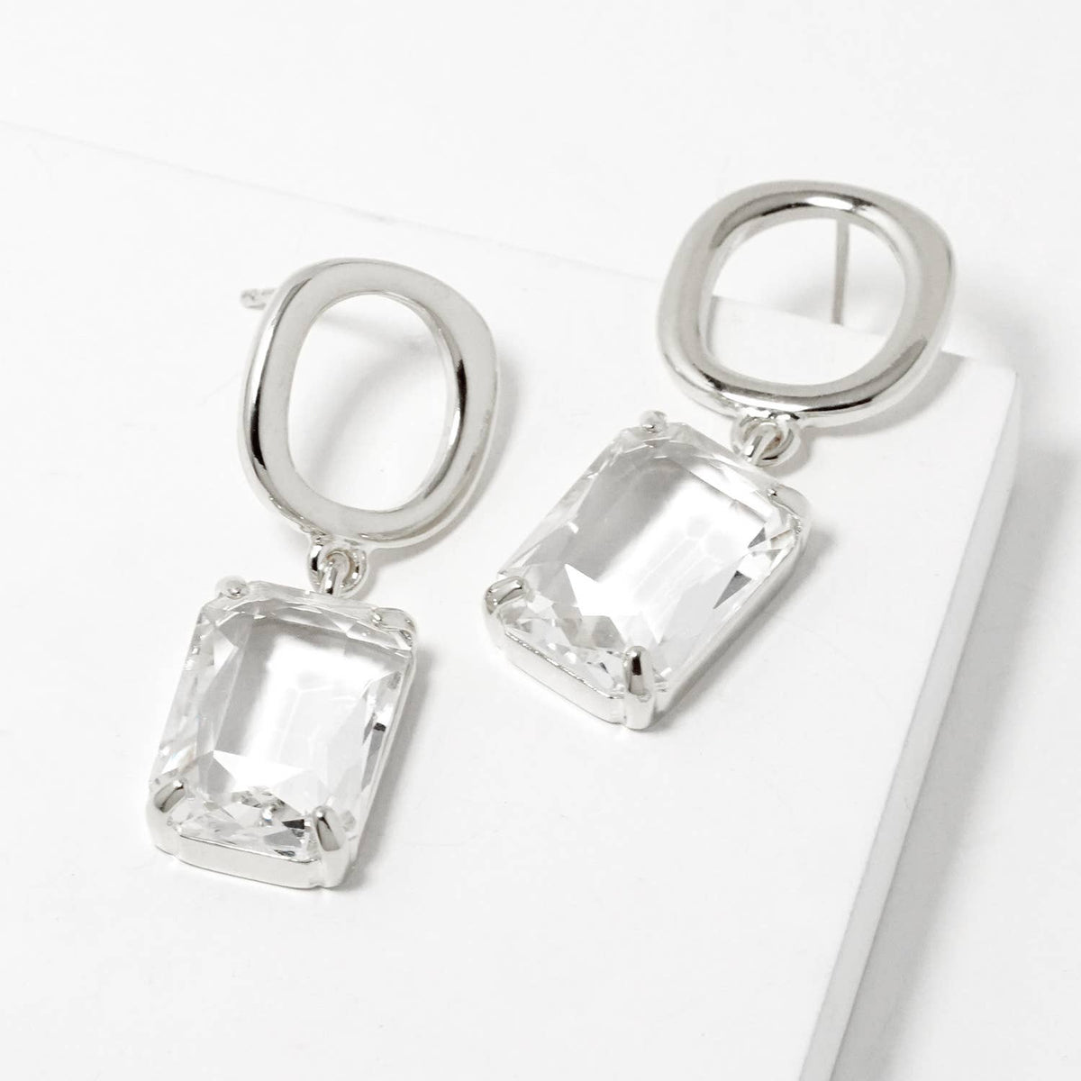 Elegant Crystal Drop Earrings