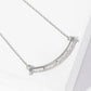 Gold Plated Curved Bar Necklace