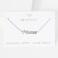 Minimalist Script "Mama" Charm Bracelet