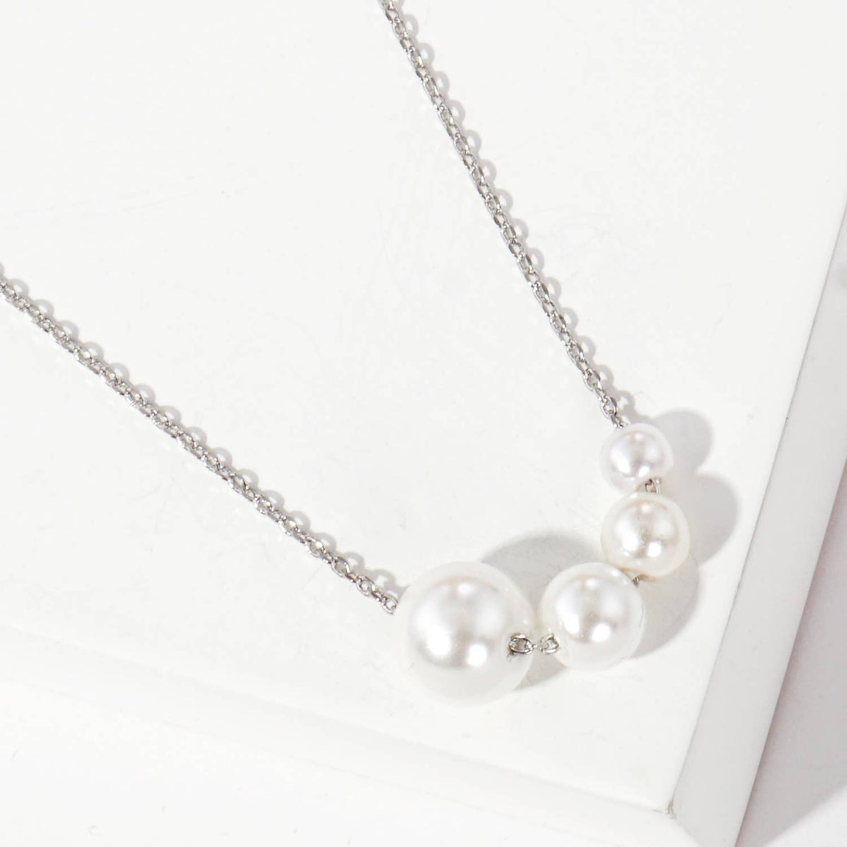 Gold Plated Freshwater Pearl Cluster Necklace