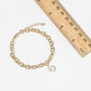 Magnetic Clasp Chunky Link Bracelet with Pearl Charm