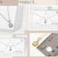 Two Teardrop Pendant 18K-Gold-Dipped Brass Necklace