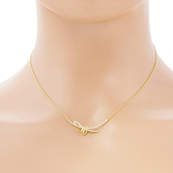 Gold Plated Knot Necklace