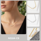 Minimalist Petite Pearl and Crystal Bar Necklace