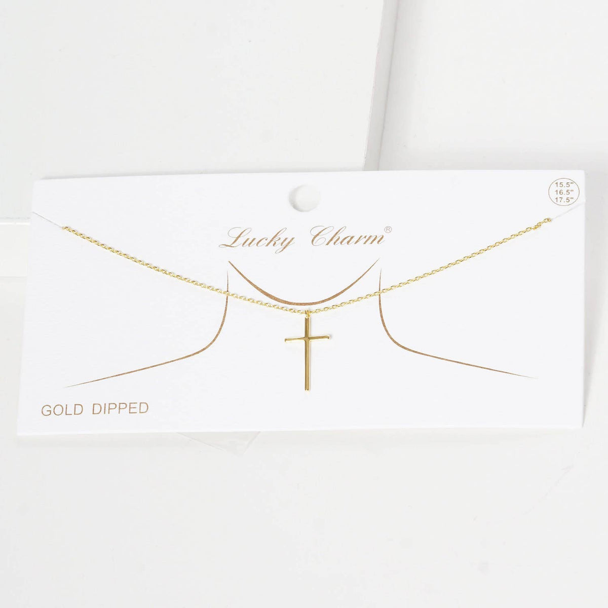 Gold Christian Cross Necklace
