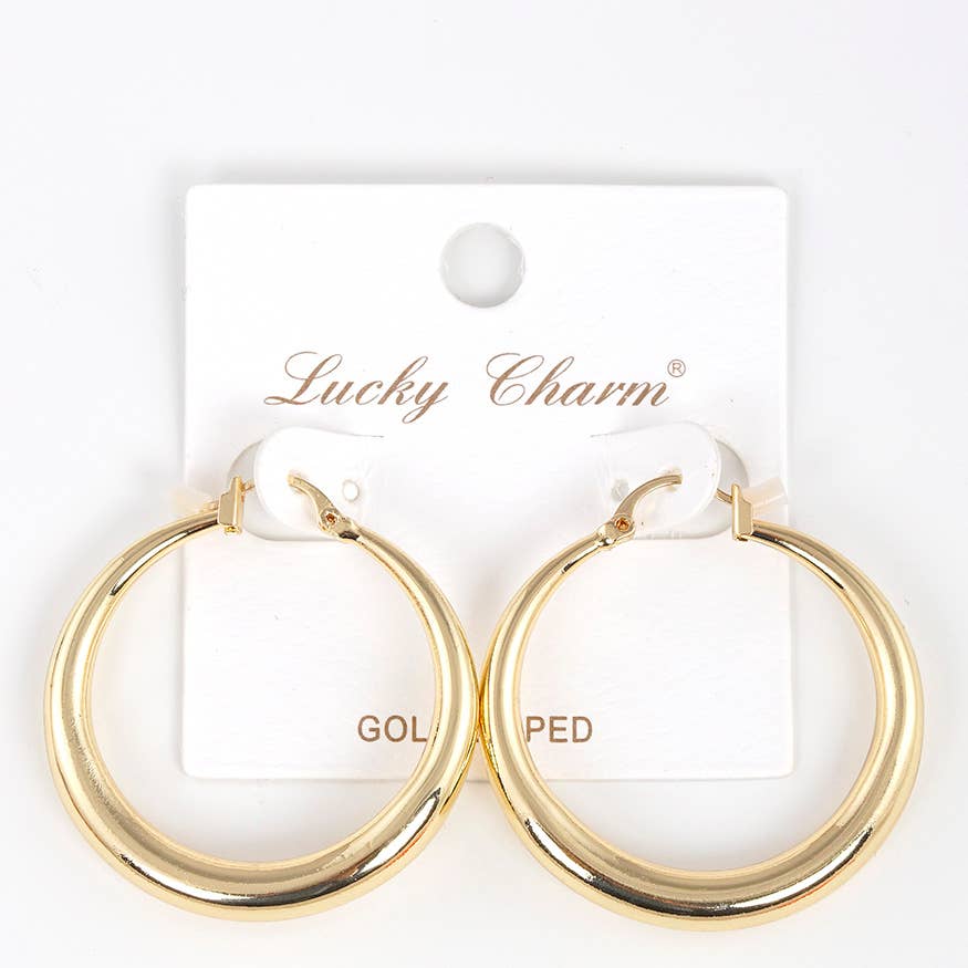 Gold Plated Hoop Earrings