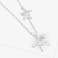 Gold Dipped Cubic Zirconia Pave Sea Life Starfish Necklace