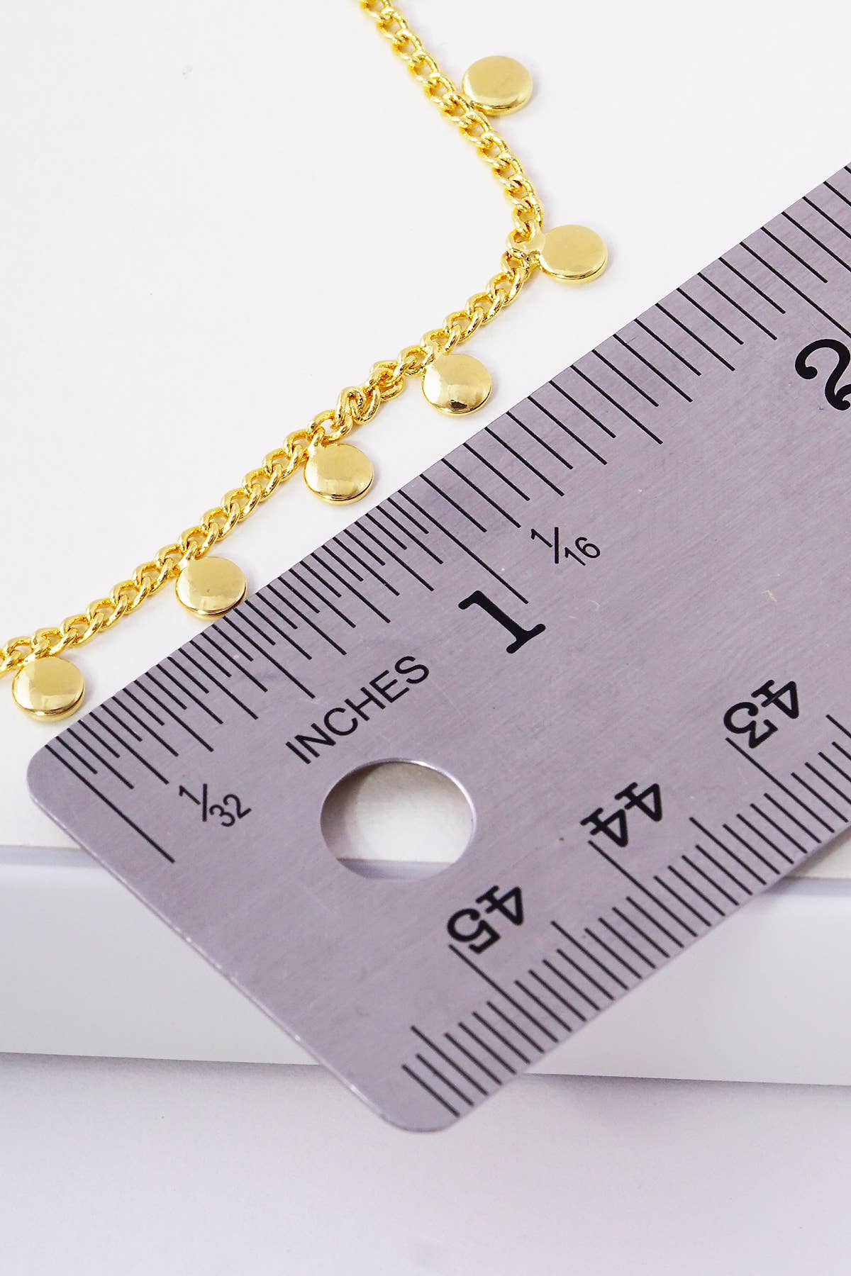 Minimalist Floating Disc Charm Bracelet