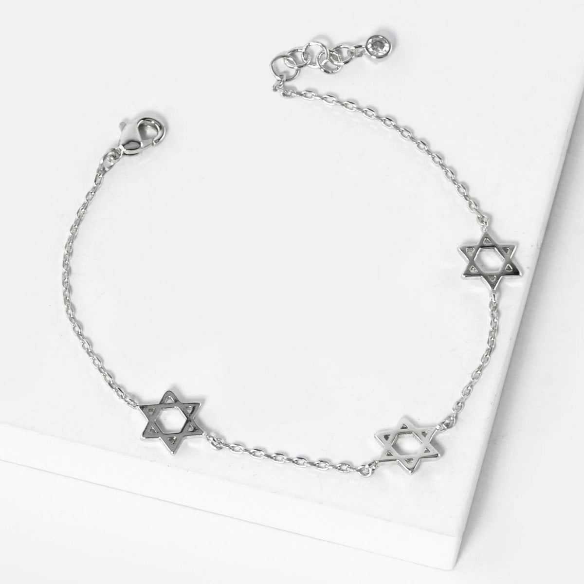 Star of David Delicate Charm Bracelet