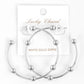 Gold Plated Ball Beaded Hoop Earrings