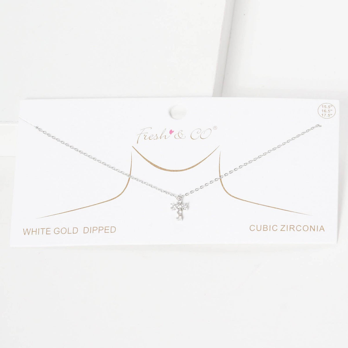 Gold Plated Tiny Cross Charm Necklace