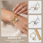 Starfish, Pearl, & "Love" Heart Charm Bracelet