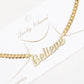 Gold Plated Cuban Link BELIEVE Necklace