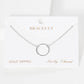 Minimalist Circular Charm Bracelet