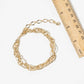 Chunky Layered Oval Link Anklet