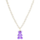 Multicolor Beaded Gummy Bear Pearl Necklace