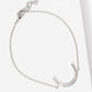 Minimalist Pavé Moon Charm Bracelet