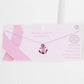 Breast Cancer Awareness Anchor Ribbon Necklace