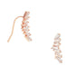 Cubic Zirconia Baguette Ear Crawlers